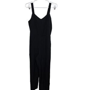 Everlane Black Sleeveless Wide Leg Jumpsuit Women’s Size 0 Minimalist Chic